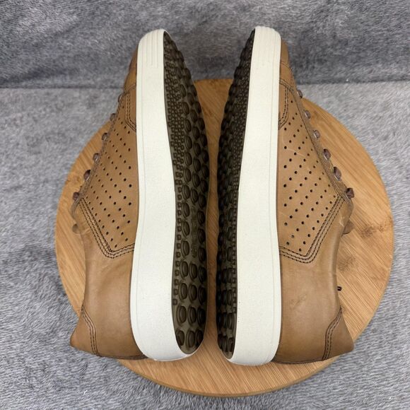 ECCO Shoes Mens Size 11 Brown Leather Low Top Walking Sneakers 430864-02283 main image 6